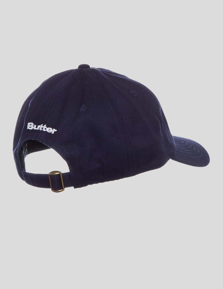 Gorra BUTTER GOODS b logo 6 painel cap navy